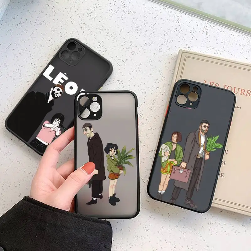 

Leon cartoon anime cute design Phone Case matte transparent For iphone 7 8 11 12 13 plus mini x xs xr pro max cover