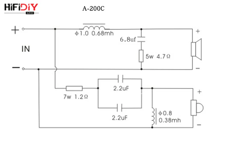 HIFIDIY LIVE A-200 2 Way динамик твитер + басовый блок HiFi домашний s аудио кроссовер с