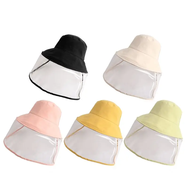 

Kids Dust Cover Full Face Cap Multifunctional Hat Children Anti-UV Protect Mask Hat Droplets Spreading Prevent