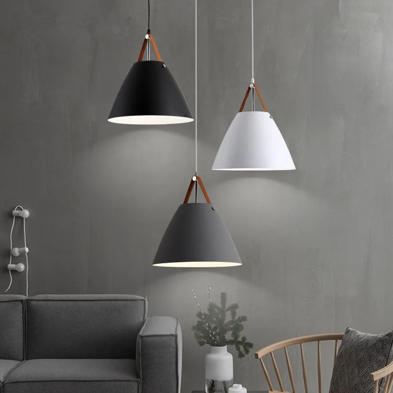 Светодиодный ная светодиодная подвесная лампа черного и белого цветов