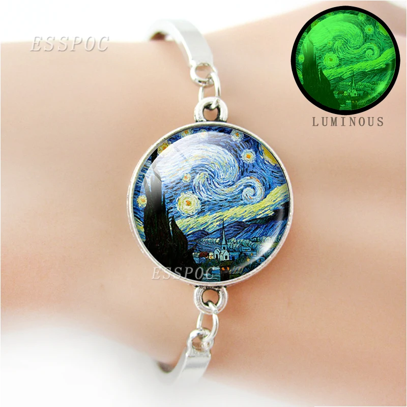 Металлический браслет с подсолнухами Ван Гога для мужчин и женщин модный