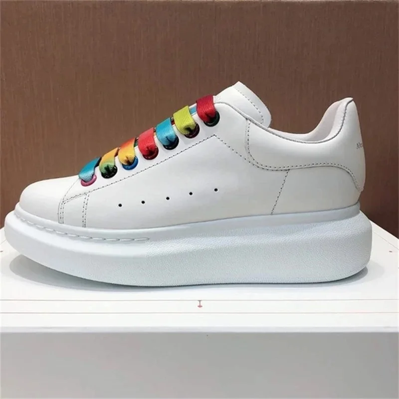 

Spring Designer Wedges White Shoes Female Platform Sneakers Women Tenis Feminino Casual Female Woman Trainers Mcqueens