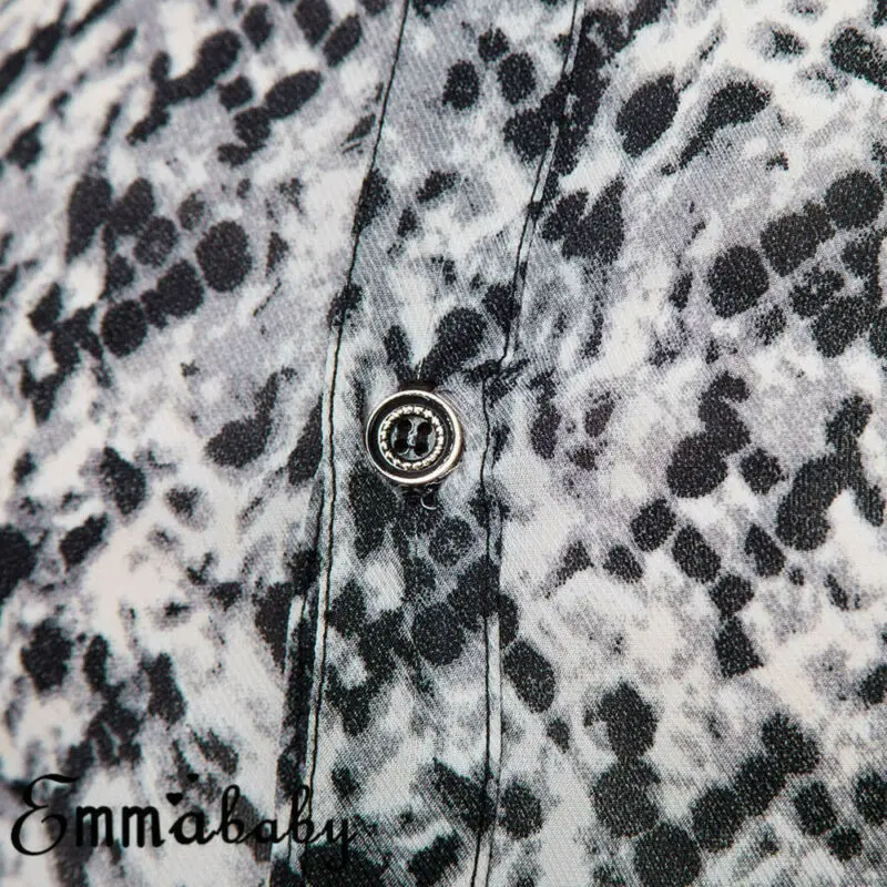 

Sexy Snake Pattern Print Slim Fit Shirt Men 2020 Brand New Long Sleeve Men Dress Shirts Hip Hop Streetwear Casual Shirt Camisa