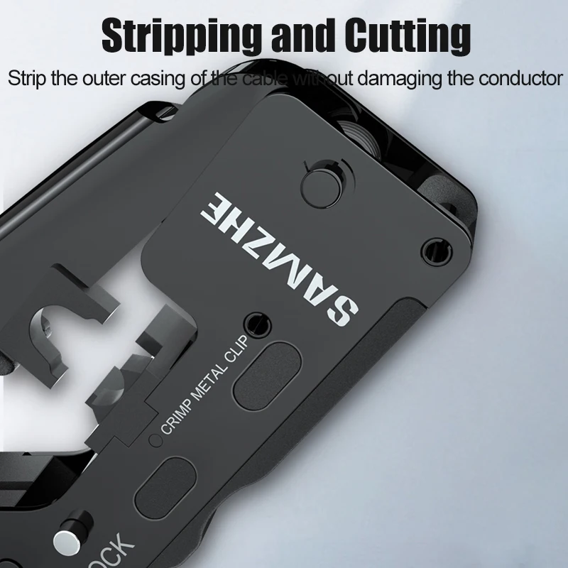 SAMZHE обжимные плоскогубцы сетевые инструменты инструмент для зачистки кабеля