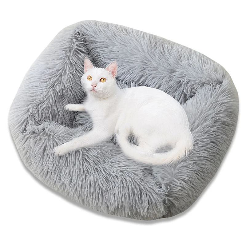 

Pet Supplies Plush Square Pet House Cat House Dog House Deep Sleep Winter Warm Dog Bed Small and Medium Pet Soft Warm Bed