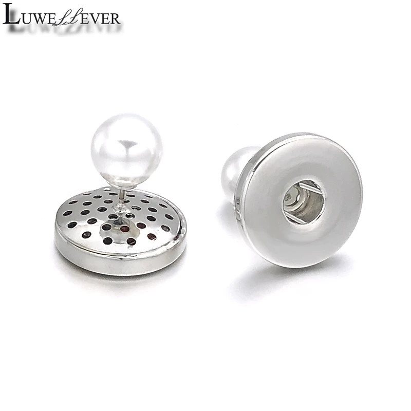 Luwellever 027 сменные серьги гвоздики 12 мм 18 жемчужные с защелкой очаровательные