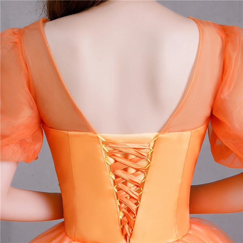 HPYFNSH/Новое поступление длинное вечернее короткое платье с круглым вырезом и