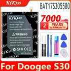 KiKiss 7000 мАч, BAT17S305580 Батарея Для Doogee S30 S 30 запасные батареи для сотового телефона + подарок