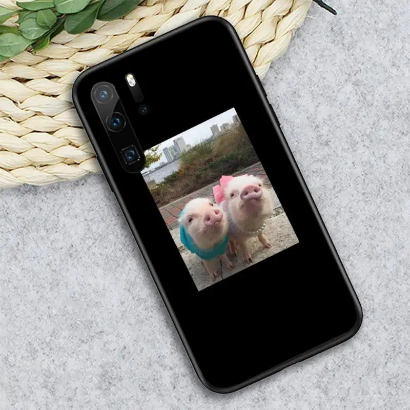 

Funny Cartoon Pig animal Phone Case For Huawei honor Mate P 9 10 20 30 40 Pro 10i 7 8 a x Lite nova 5t