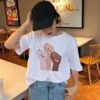 Женская футболка с коротким рукавом и круглым вырезом Harajuku Graphic Tees для женщин 2020 одежда Топ 2020 kawaii tee Shirt