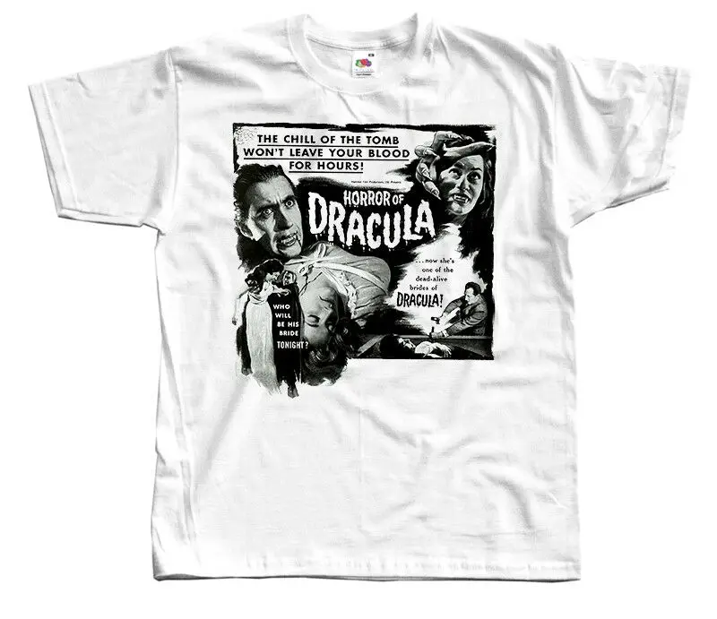 Дракула V28 постер фильма футболка брама Стокера (белая) все размеры 100% хлопок