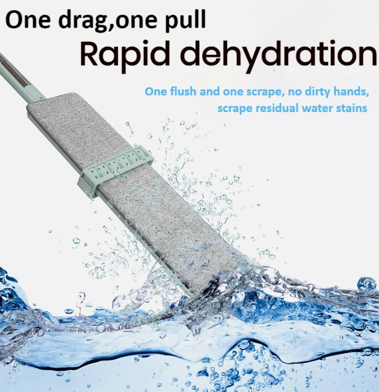 Практичная Швабра 360 градусов для мытья головы без рук из микрофибры чистки пола