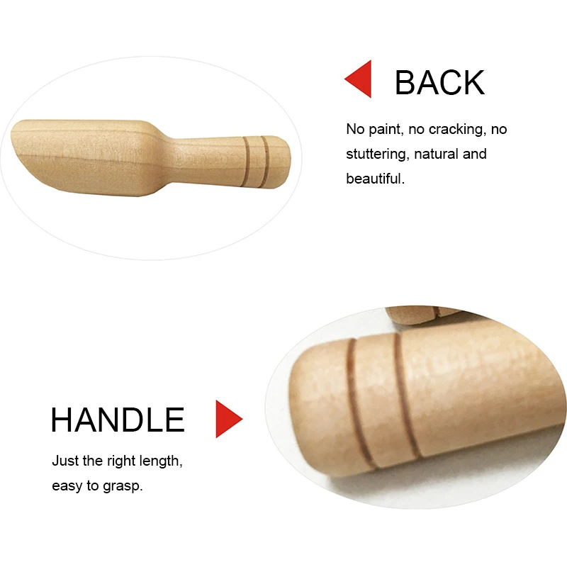 Домашняя кухонная деревянная ручка маленькая соляная лопата ложка чайная