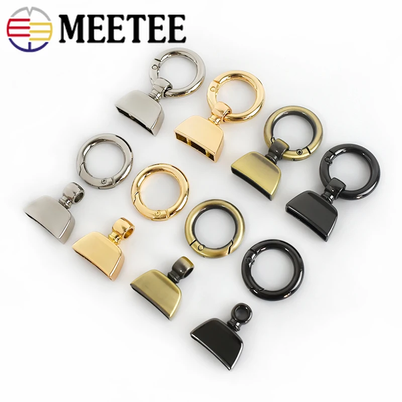 Meetee 5 шт. 20/25 мм пружинное кольцо брелок износ шнур тесьма винт колокольчик Пряжка