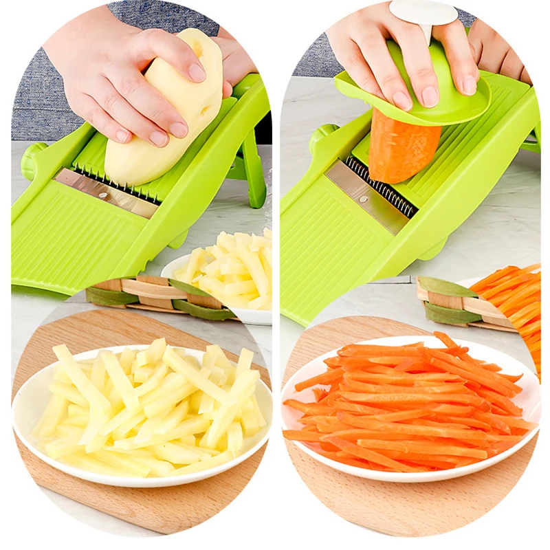 Многофункциональный ручной слайсер для картофеля устройство резки овощей и