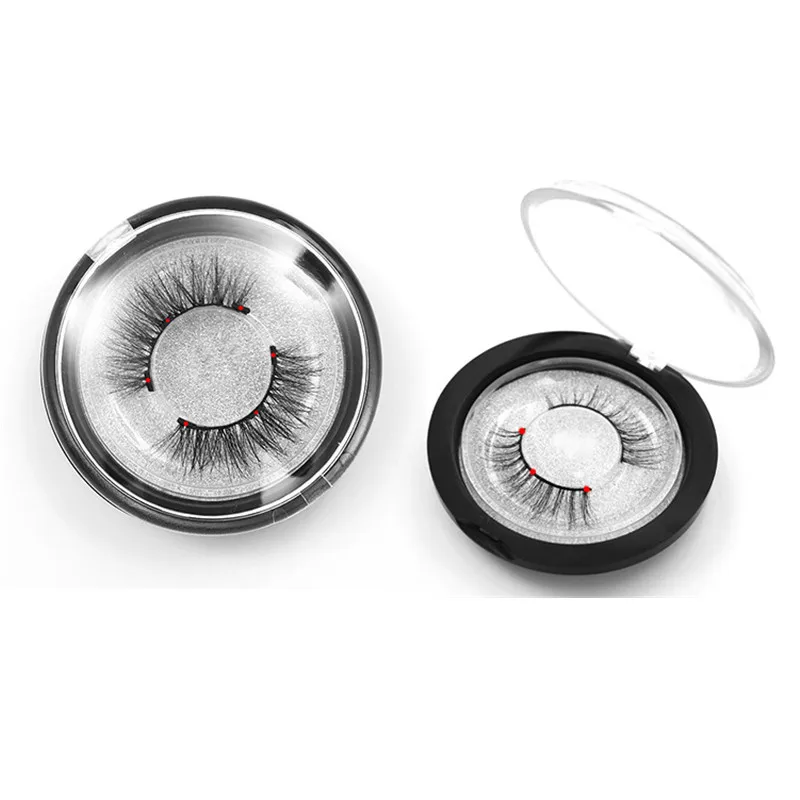 Накладные ресницы магнитные натуральные 3 магнита длинные носки без прочный клей