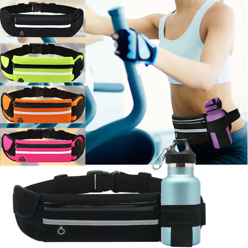 Поясная Сумка для телефона с двумя карманами бега Спортивная дорожная сумка