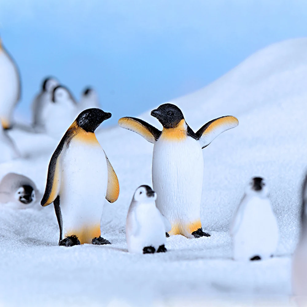 1 шт. DIY Миниатюрные зимние фигурки пингвинов снежинок айберга миниатюрные для