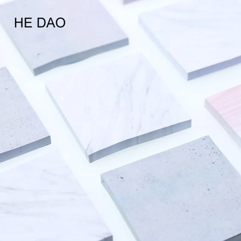 1 шт. креативные мраморные цветные самоклеющиеся блокноты для заметок Каменный