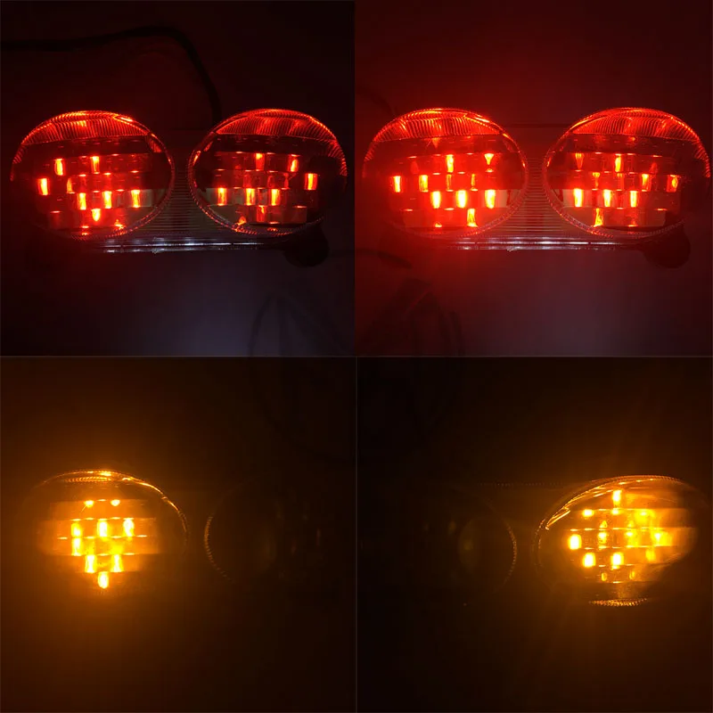 

For Kawasaki Ninja ZX-6R ZX-9R ZR7 1998 1999 2000 2001 2002 Rear Tail Light Brake Turn Signals Integrated LED Light Motorcycle