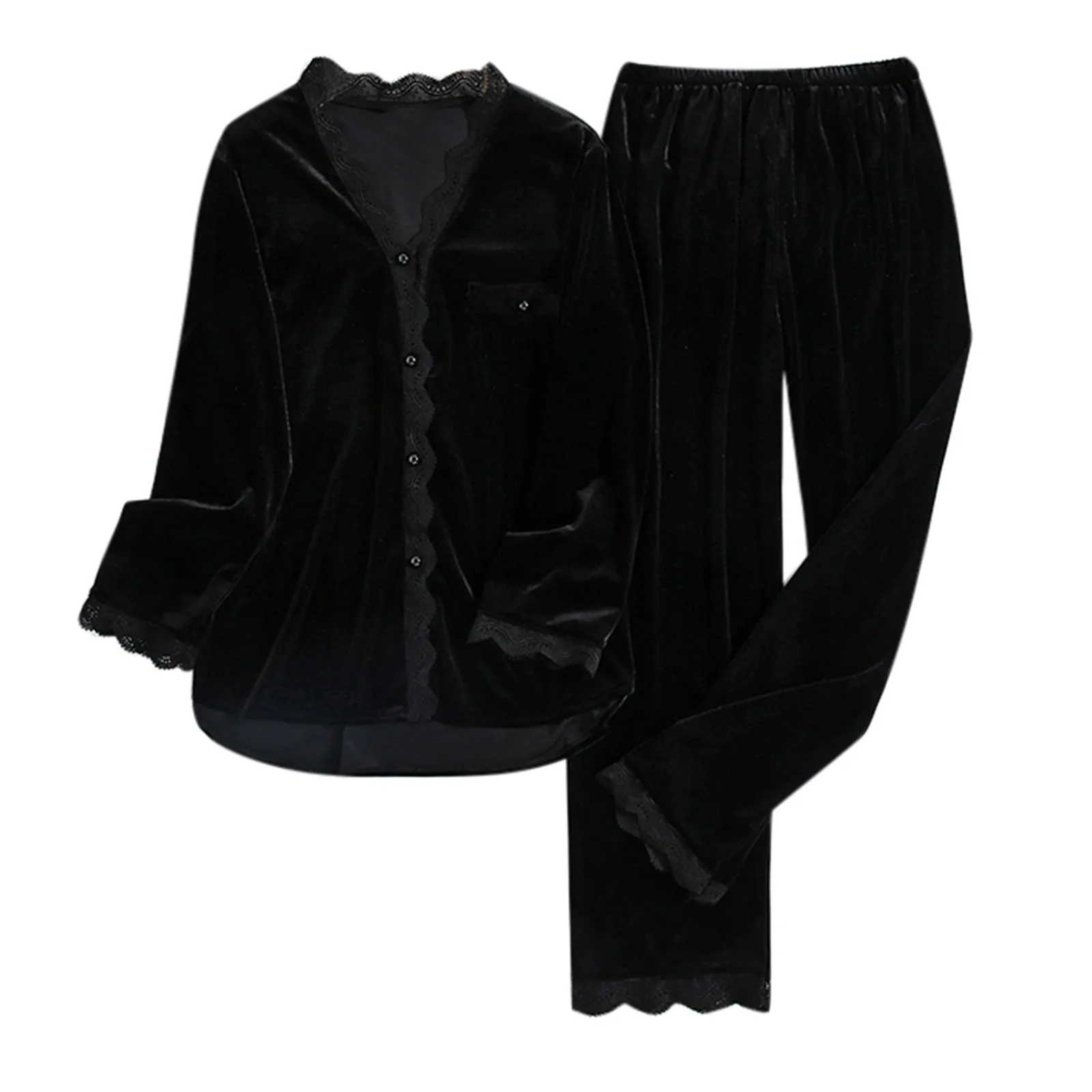 Атласная пижама женские зимние теплые наряды Золотая Бархатная ночная рубашка