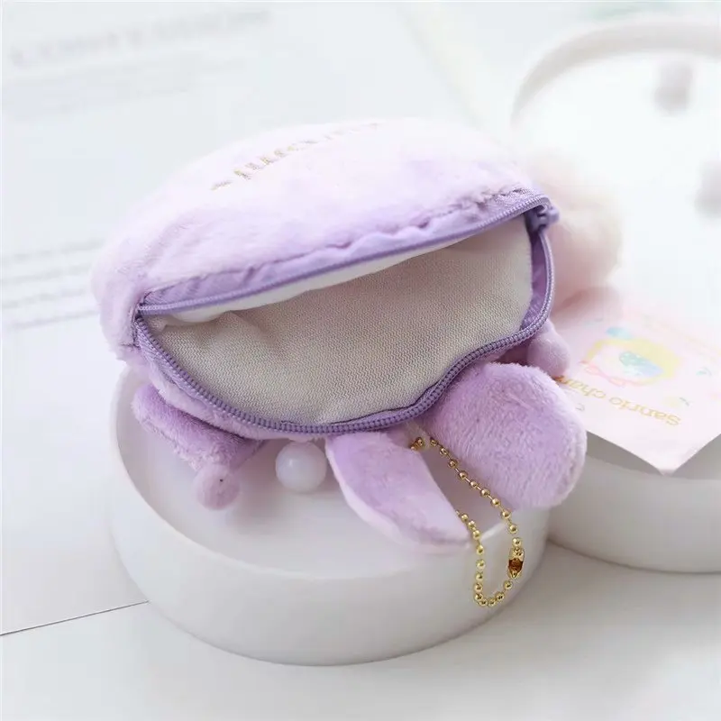 С рисунками из мультфильма My Melody Cinnamoroll PomPomPurin Pochacco Kuromi плюшевые домашние тапочки