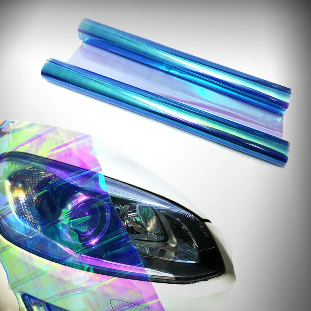 

30cm X 120cm Car Headlight Taillight Smoke Fog Light Tint DIY Film Vinyl Wrap Sticker Multicolor Decoration Decals Car Styling
