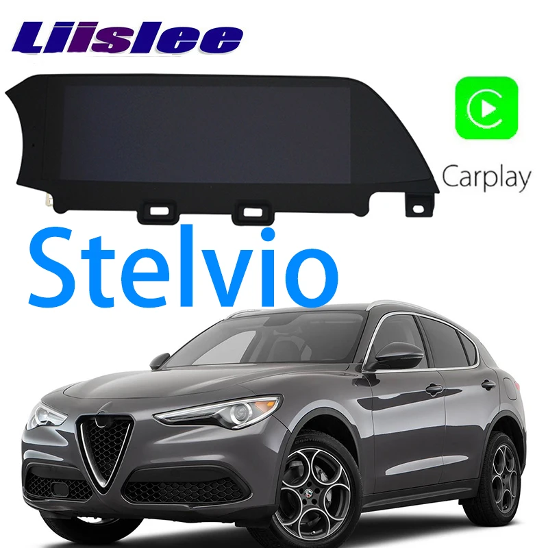 LiisLee Автомобильный мультимедийный GPS аудио Радио стерео CarPlay для Alfa Romeo Stelvio 2016 2017