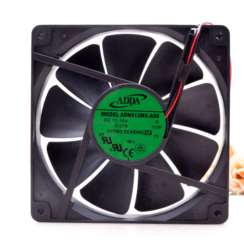 ADN512MX A90 для ADDA DC 12V 0.27a 13525 2 проводной источник питания чехол охлаждающий