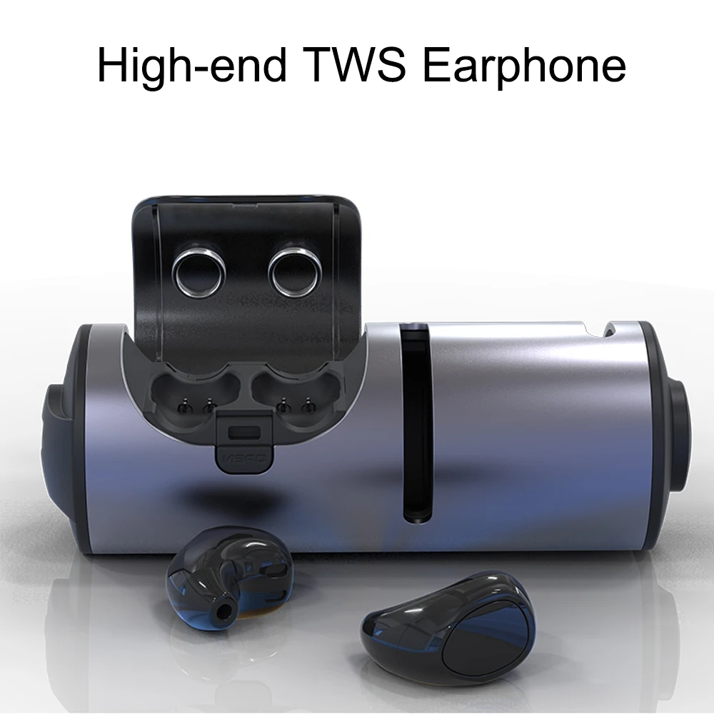 TWS Bluetooth V5.0 беспроводные наушники мини-наушники водонепроницаемые наушники с шумоподавлением с функцией Bluetooth динамика
