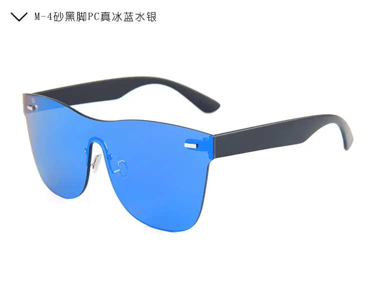 M4 blue Модные женские солнцезащитные очки, цветные, зеркальные, без оправы, солнцезащитные очки для мужчин и женщин, Карл, фирменный дизайн, очки для вождения, Lentes De Sol Mujer - Цвет линз: M4 blue