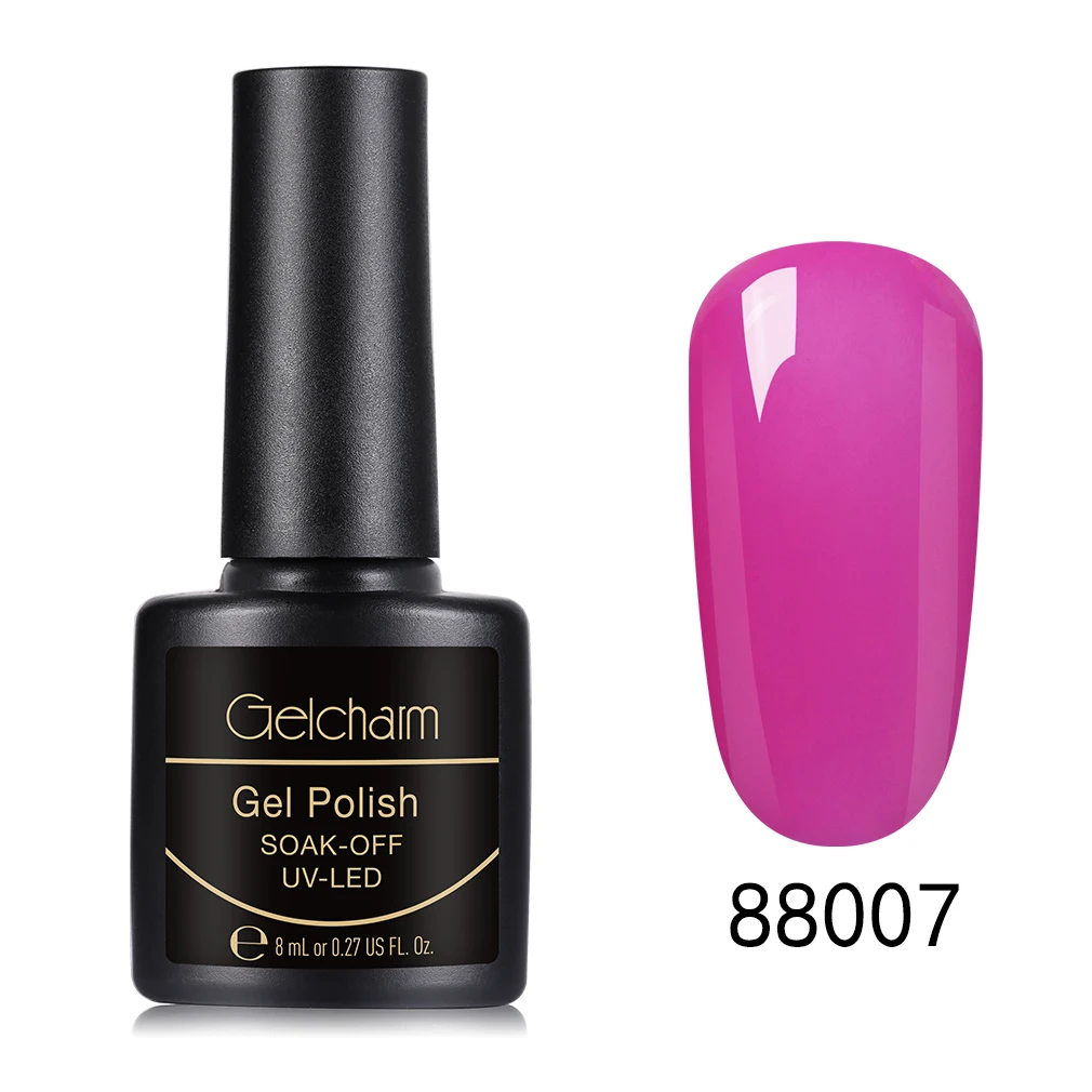 88007 Gelcharm 8 мл сменная серия Гель-лак для ногтей УФ светодиодный отмачиваемый лак для ногтей Блеск для ногтей салон маникюрный лак - Цвет: 88007