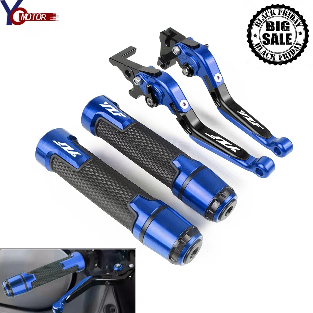 

For YAMAHA yzf YZF R3 R25 YZF-R3 R25 2015-2017 2016 Motorcycle Brake Clutch Lever and Handle Grips YZFR1 YZFR3 YZF R25 Handbar