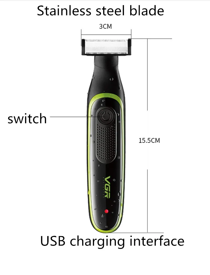USB перезаряжаемая электробритва бритва для бороды электрическая триммер тела