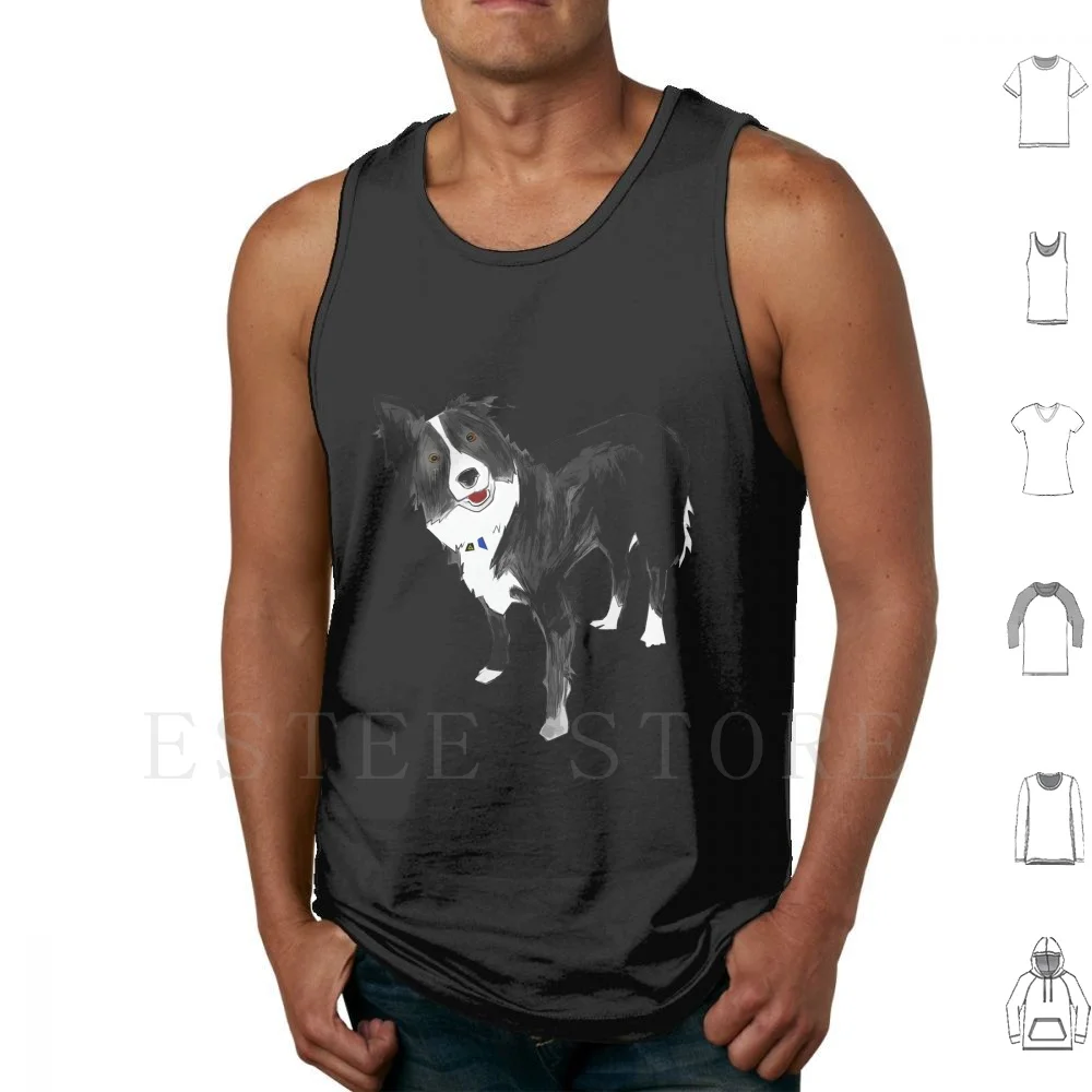 

Майка Border Collie Link, жилет без рукавов, милая собака для влюбленных