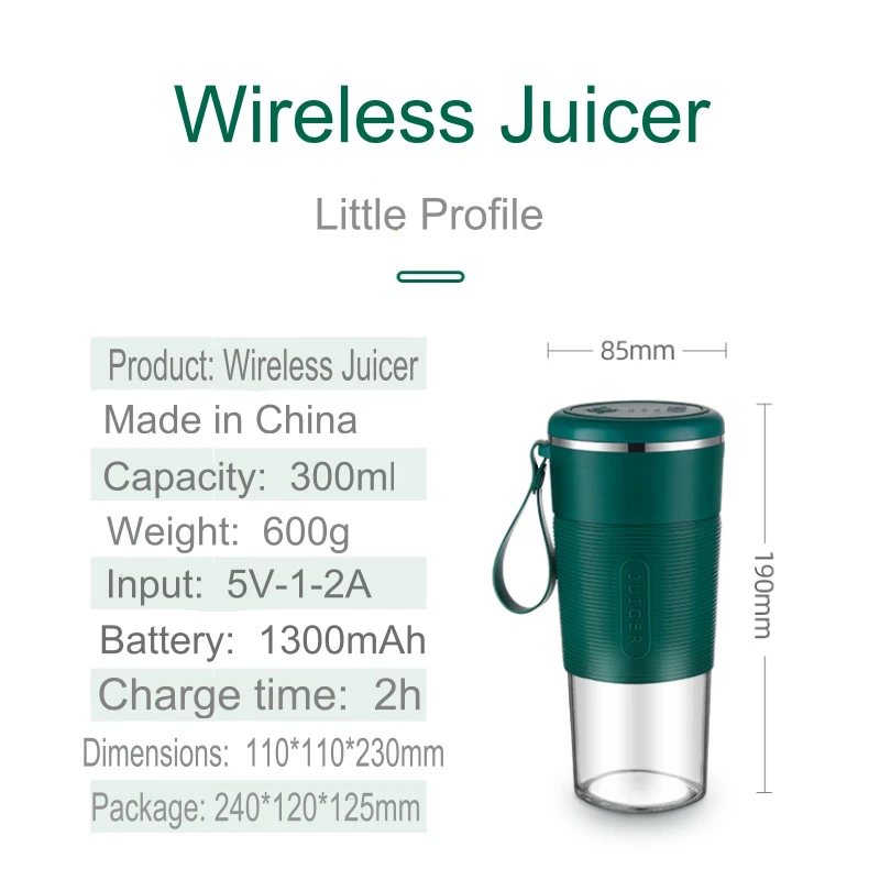 

Portable Electric Juicer Blender USB Mini Fruit Mixers Juicers Fruit Extractors Food Milkshake Multifunction Juice Maker Machine
