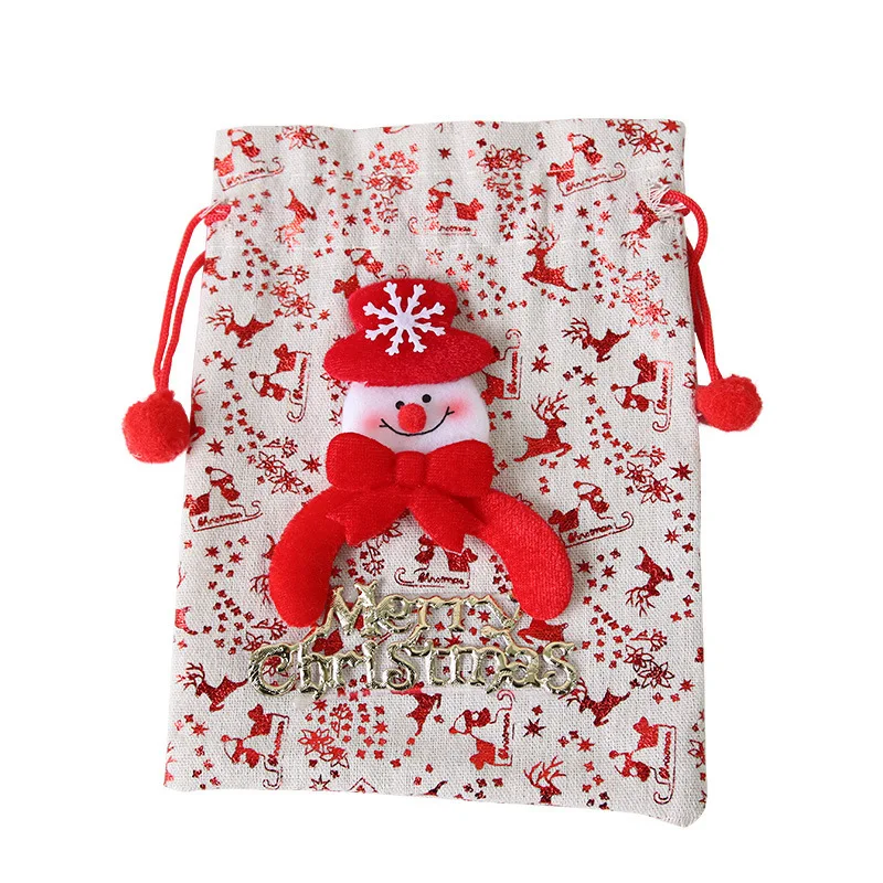 

Christmas Decoration Gift Bag Linen Bag Santa Claus Gift Bag Christmas Eve Apple Christmas Stockings