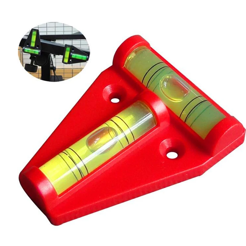 Mini Spirit Level Measurement Instrument T-type Two Ways Bubble 2 Way Each Has Screw Holes | Инструменты
