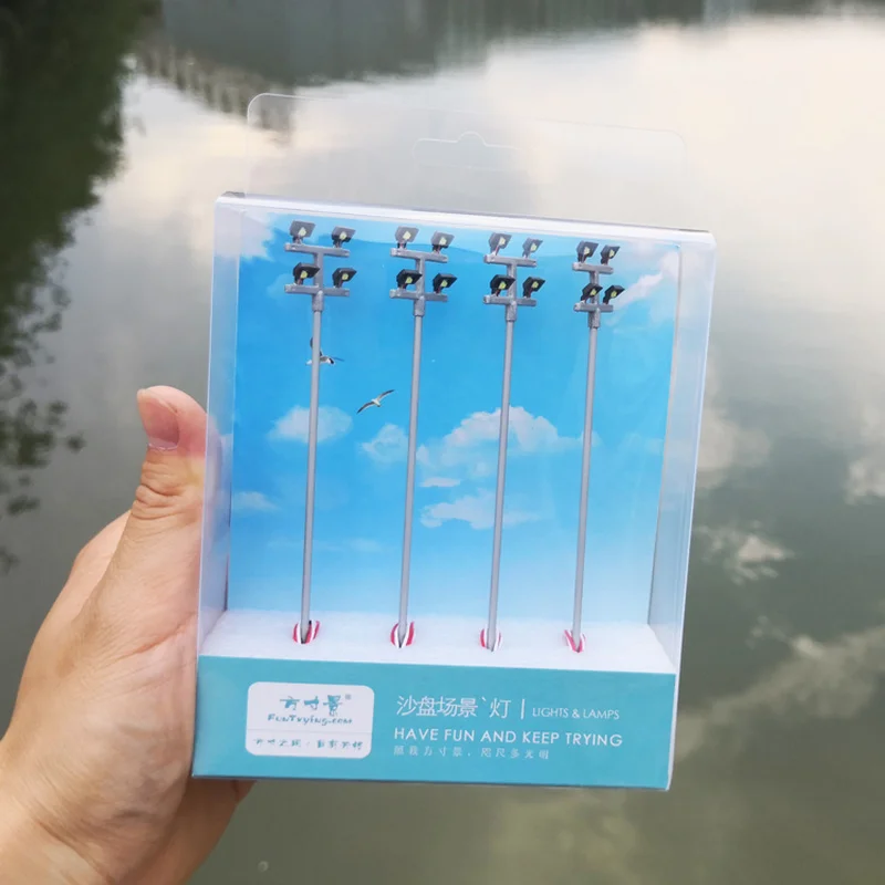 Новый 4 шт./компл. 1:87/1:100 Масштаб железной дороги повышенной маяк модель здания