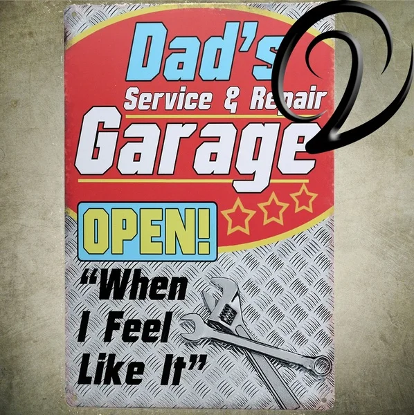 

Отцовский сервис и ремонт гаража открытые потертые шикарные оловянные знаки для бара, паба, гаражные знаки металлические таблички стандарт...