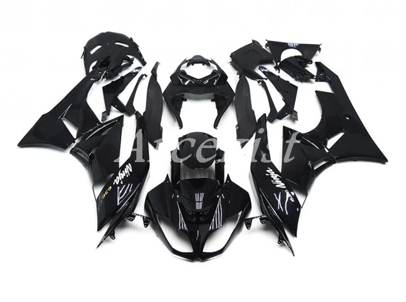 

Новый ABS весь обтекатели комплект подходит для kawasaki Ninja ZX6R 636 2009 2010 2011 2012 6R 09, 10, 11, 12, ZX-6R кузов Комплект Черный FR