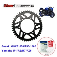aluminium alloy rear chain sprocket for suzuki gsxr 650 750 1000 yamaha r1 r6 r7 fz6 motorcycle accessories