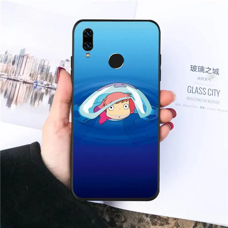 

Ponyo on the Cliff anime manga Phone Case For Huawei honor Mate P 10 20 30 40 Pro 10i 9 10 20 8 x Lite Luxury brand shell