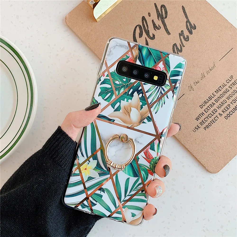 Чехол-держатель для samsung Galaxy S8, S9, S10 Plus, Note 8, 9, 10 Plus, A10, A20, A30, A50, A70, мягкий чехол - Цвет: PC2