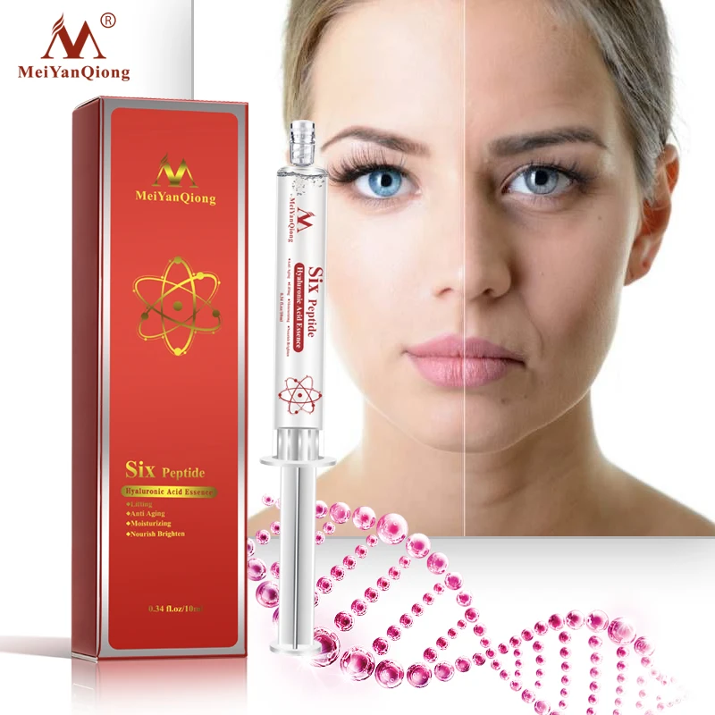 

Meiyanqiong Six Peptide Hyaluronic Acid Essence Anti Aging Anti Wrinkle Lifting Face Serum Repair Concentrate Skin Care