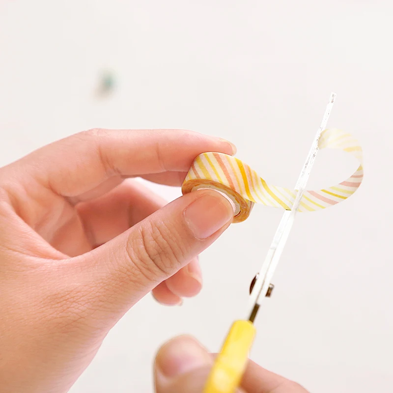 4 шт. супер мини Цвет Бумага васи лента 10 мм Пышное Плиссированное мозаики для