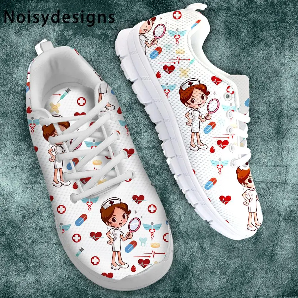 Женские кроссовки на плоской подошве Nosiydesigns шнурках с мультипликационным