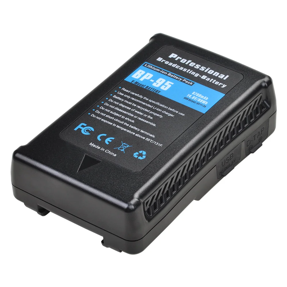 10400 мА/ч BP-95 BP-150 V-Mount V-Lock Батарея для видеокамеры вещания светодиодный светильник
