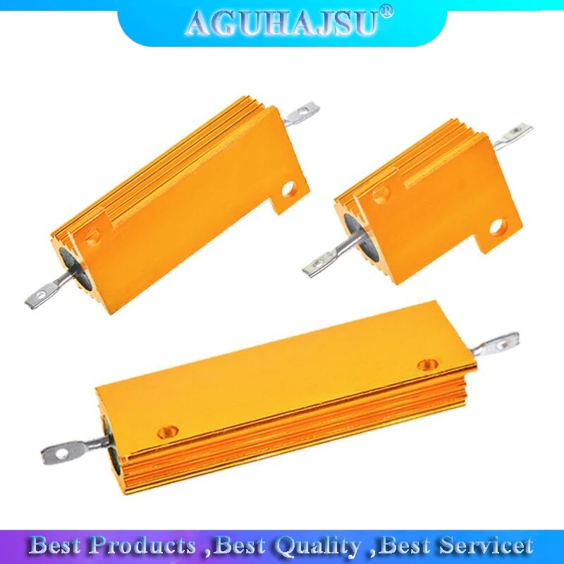 Алюминиевый металлический чехол 25 Вт проволочный резистор 0 01 ~ 30K 05 1 5 2 3 6 8 10 20 100 150