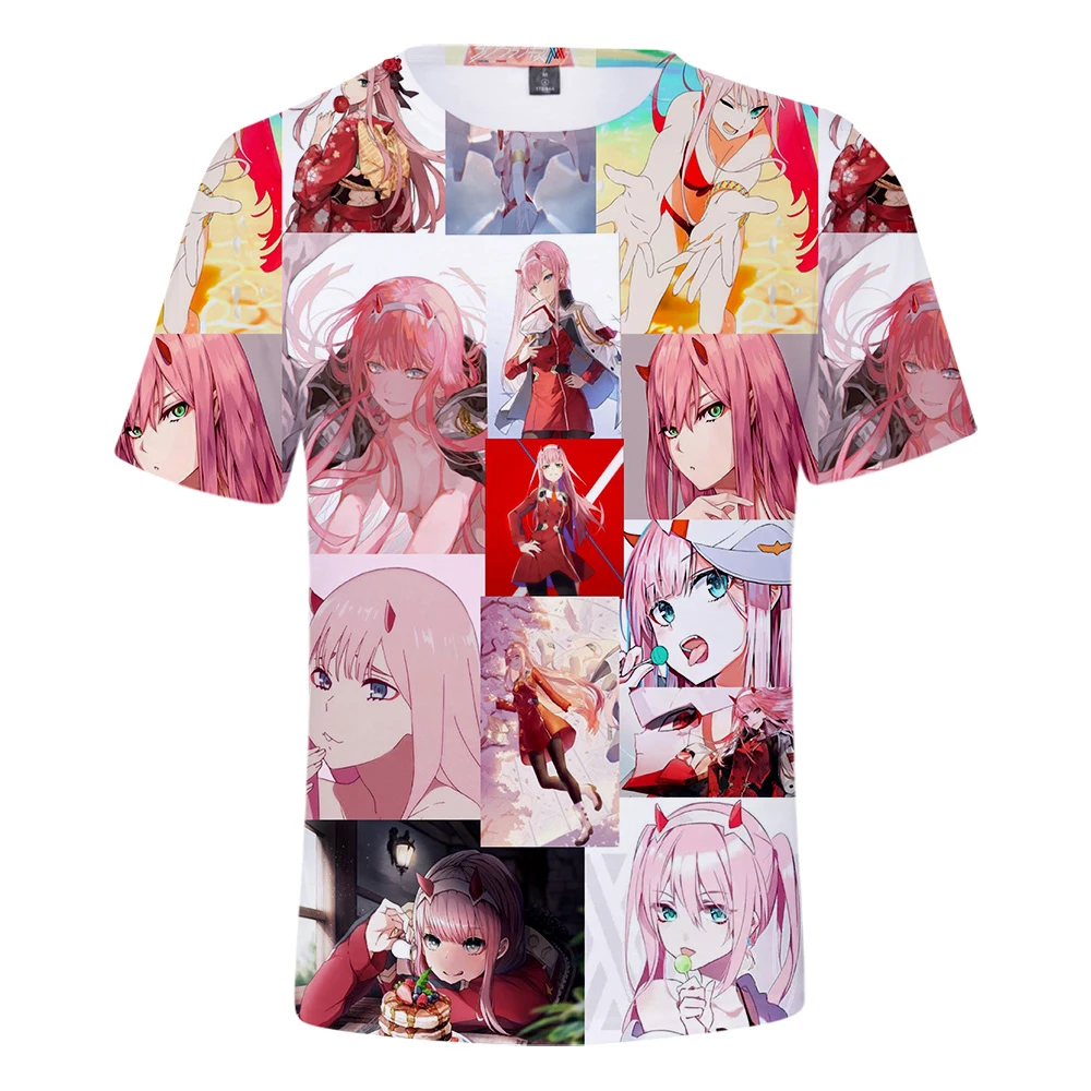 

Women's t-shirt Anime DARLING in the FRANXX3D Print T-shirt Streetwear Sport Casual Tshirt Men Hip Hop Harajuku Short Sleeve Top